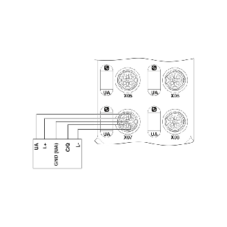 Répartiteur 4xM12, Ethernet/IP, IO-Link - AXL E EIP IOL8 DI4 M12 6P-Lire la description
