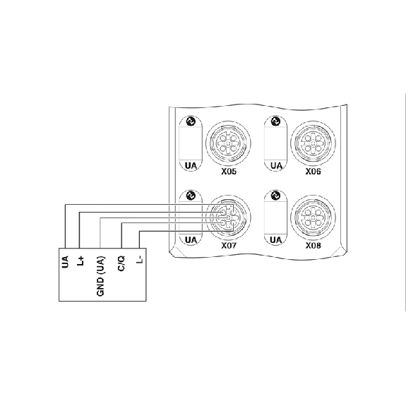 Répartiteur 4xM12, Ethernet/IP, IO-Link - AXL E EIP IOL8 DI4 M12 6P-Lire la description