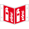 Brandschutz-Nasenschild Feuerlöscher, Kunststoff, 200x200mm, ASR A1.3, DIN EN ISO 7010 F001 Brandschutz-Nasenschild Feuerlöscher, Kunststoff, 200x200mm, ASR A1.3, DIN EN ISO 7010 F001