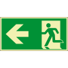 Photolumineszierendes XXL-Notausgangsschild Photolumineszierendes XXL-Notausgangsschild