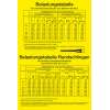 Aushang Belastungstabelle Chemiefaserhebebänder, DGUV, Kunststoff, 400x600mm, DGUV