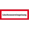 Feuerwehrschild Löschwassereinspeisung, Kunststoff, 420x148mm, DIN 4066 Feuerwehrschild Löschwassereinspeisung, Kunststoff, 420x148mm, DIN 4066