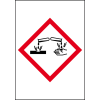 Gefahrensymbol Ätzwirkung GHS 05, Folie, selbstklebend, 37x52mm, 10/Bogen, GHS-Verordnung Gefahrensymbol Ätzwirkung GHS 05, Folie, selbstklebend, 37x52mm, 10/Bogen, GHS-Verordnung