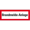 Feuerwehrschild Brandmelde-Anlage, Folie, selbstklebend, 297x105mm, DIN 4066