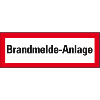Feuerwehrschild Brandmelde-Anlage, Folie, selbstklebend, 297x105mm, DIN 4066-Beschreibung lesen