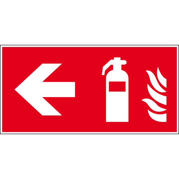 Brandschutzzeichen Feuerlöscher links, Kunststoff, 300x150mm, ASR A1.3, DIN EN ISO 7010 F001 Brandschutzzeichen Feuerlöscher links, Kunststoff, 300x150mm, ASR A1.3, DIN EN ISO 7010 F001-Beschreibung lesen