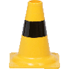 Leitkegel, für Betriebsgelände, leichte Ausführung, gelb/schwarz, PVC, 200mm, 0,2kg Leitkegel, für Betriebsgelände, leichte Ausführung, gelb/schwarz, PVC, 200mm, 0,2kg