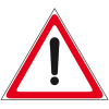 Faltsignal !, Zusatzabsicherung f. Gefahrenstellen, 3-seitig, rot/weiß, SL 600mm Faltsignal !, Zusatzabsicherung f. Gefahrenstellen, 3-seitig, rot/weiß, SL 600mm