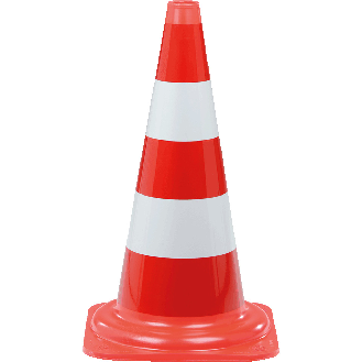 Leitkegel, BAST V4-19/2013, Klasse 2, rot/weiß, PVC, Folie Typ 1,500mm, 2,2kg-Beschreibung lesen