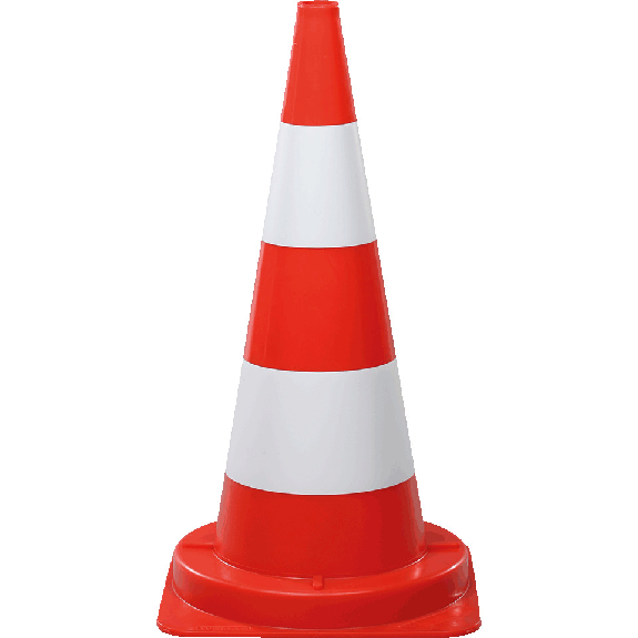 Leitkegel, für den Tageinsatz, rot/weiß tagesleuchtend, 750mm, 3,1kg Leitkegel, für den Tageinsatz, rot/weiß tagesleuchtend, 750mm, 3,1kg-Beschreibung lesen