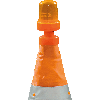 Blinkleuchte für Faltleitkegel, aufsteckbar, orange, 80g Blinkleuchte für Faltleitkegel, aufsteckbar, orange, 80g