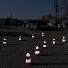 Leitkegel, für Tag- und Nachteinsatz, rot tagesleuchtend/silber, 350mm, 0,65kg Leitkegel, für Tag- und Nachteinsatz, rot tagesleuchtend/silber, 350mm, 0,65kg