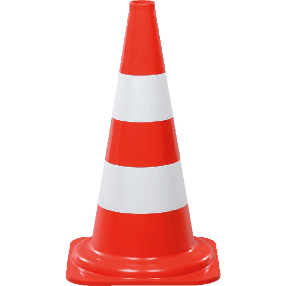 Leitkegel, für den Tageinsatz, rot/weiß tagesleuchtend, 500mm, 1,3kg Leitkegel, für den Tageinsatz, rot/weiß tagesleuchtend, 500mm, 1,3kg-Beschreibung lesen