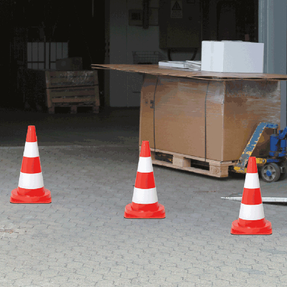 Leitkegel, für den Tageinsatz, rot/weiß tagesleuchtend, 1000mm, 7kg Leitkegel, für den Tageinsatz, rot/weiß tagesleuchtend, 1000mm, 7kg-Beschreibung lesen