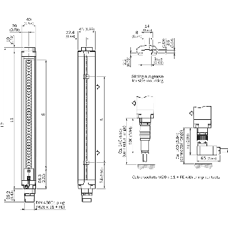 Barrière sécurité T4 (R) H=1800mm Rés=30mm P=21m Std ATEX - C40E-S142-Lire la description