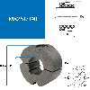 Abnehmbare Nabe 2517 mit einem Durchmesser von 19.05mm - 3/4". Abnehmbare Nabe 2517 mit einem Durchmesser von 19.05mm - 3/4".