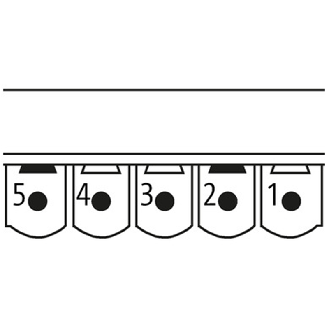 Push Pull Power Câble PUR-JBZ 5x2,5 Gris 10m - 7000-99621-9621000-Lire la description