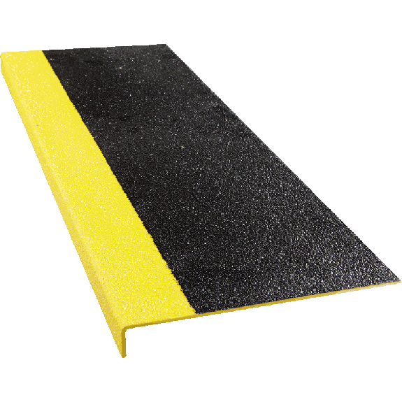 Antirutsch-Kantenprofil, R13, schwarz/gelb, Spezialkunststoff, 230x600x30mm, ASR A1.5-Beschreibung lesen
