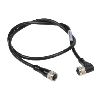 Câble 0.7m avec connecteur M12 4P pour version en L Muting - CV-L1-02-B-007-Lire la description