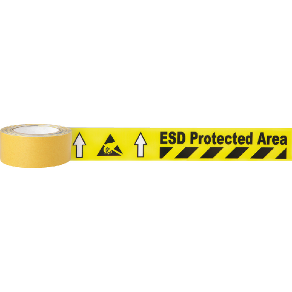 Bodenmarkierungsband ESD Protected Area, PVC, 50mm, 5m/Rolle-Beschreibung lesen