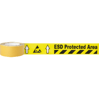 Bodenmarkierungsband ESD Protected Area, PVC, 50mm, 5m/Rolle-Beschreibung lesen