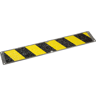 Platte ohne Text, mit 3M Safety-Walk-Antirutschbelag, schwarz/gelb, Aluminium, 114x635mm, R13, ASR A1.5-Leer más