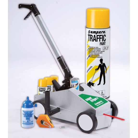 A.M.P.E.R.E. Markierungsgerät SUPER-Striper, 200 g Markierpulver, mit gelber Farbe-Beschreibung lesen