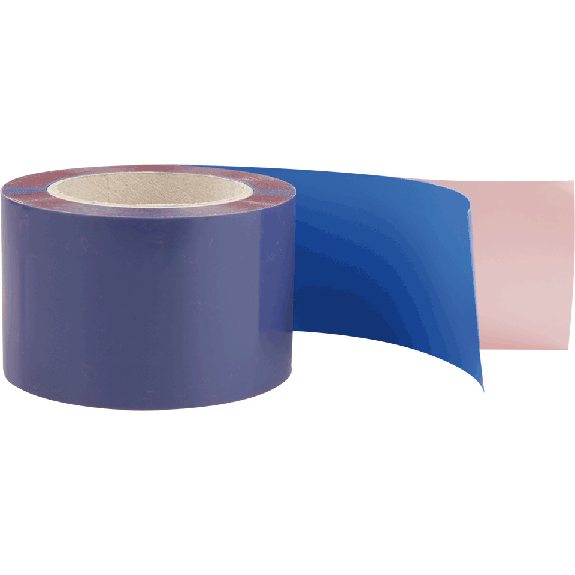 Bodenmarkierungsband, überfahrbar, verkehrsblau, PVC, 75mm, 10m/Rolle-Beschreibung lesen