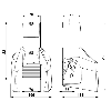 Pédale de cde simple capot, métal, décalés NO+NF / point dur / NO+NF - 1048686 | GFS 1ÖS D 1ÖS