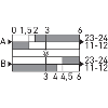 Pédale de cde simple capot, métal, décalés NO+NF / point dur / NO+NF - 1048686 | GFS 1ÖS D 1ÖS
