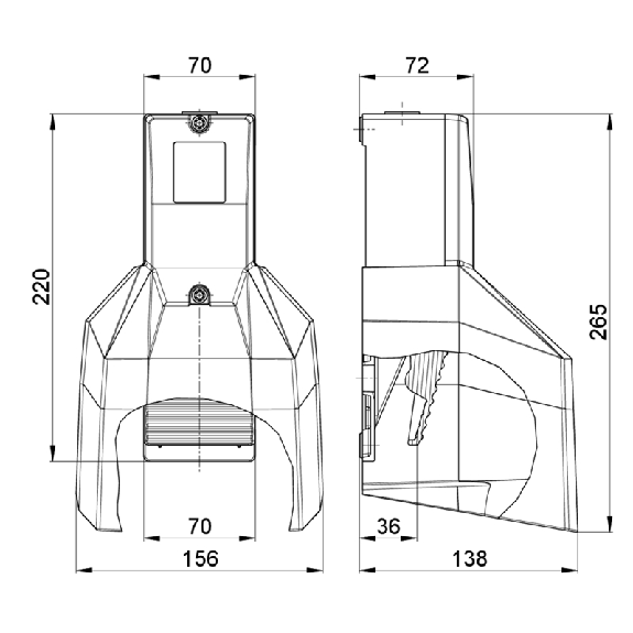 Pédale de commande simple avec potentiomètre 10kOhm-Lire la description