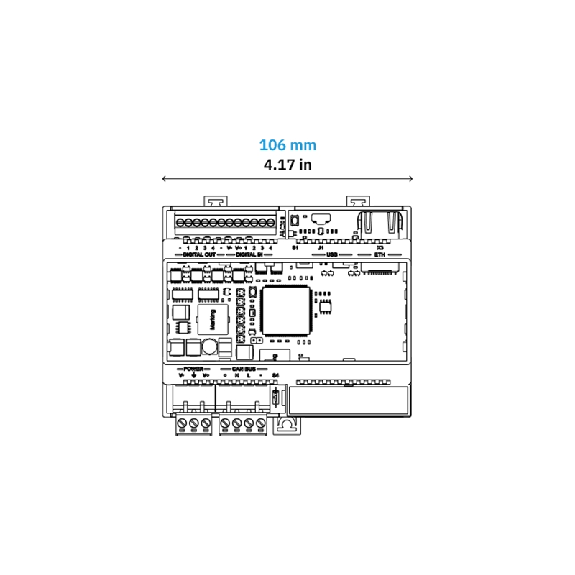 Control Unit 200 SERIES - Ethernet and digital I/O - 90303011 (C202A)-Lire la description