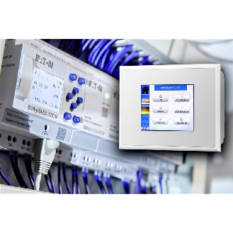 Kit de démarrage easyE4 avec ecran modèle 4 (HMI35+ transist. output) - XV100-BOX-E4-DC1-Lire la description