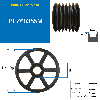 Pulegge Pulegge trapezoidali con mozzo smontabile PFZ60355M Puleggia trapezoidale in ghisa tipo SPZ / Z con mozzo smontabile serie 2517 con 6 gole, diametro passo 355 mm