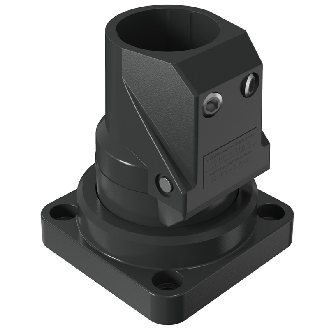 Pied pivotant aluminium moulé rotation 250° GT 48/2 (RAL 7043) - 49.49 68 00-Lire la description