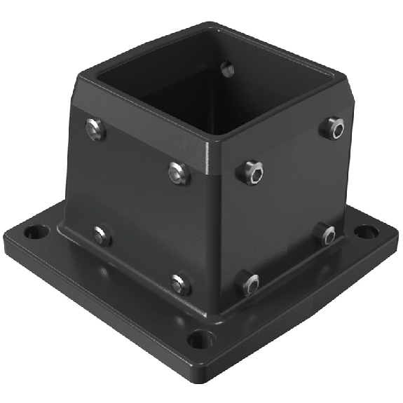 Pied, acier moulé GT 80/2 (RAL 7043) - 49.81 74 00-Lire la description