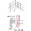 Pied support rambarde TGHF 40 - II - 13403429025 Pied support rambarde TGHF 40 - II - 13403429025