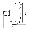 Capteur de pression -1 .. 5 bar, 4-20mA, G 1/2 A DIN 3852-E - PFMN-55.BC3R.A1153.41232.2001