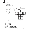 Capteur de pression 0 .. 1 bar, IO-Link, PNP/NPN, ANA, G ¼ A DIN 3852 - PBS2-RB1X0SG1SSDQ5A0Z