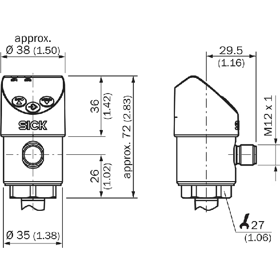 Capteur de pression 0 .. 1 bar, IO-Link, PNP/NPN, ANA, G ¼ A DIN 3852 - PBS2-RB1X0SG1SSDQ5A0Z Capteur de pression 0 .. 1 bar, IO-Link, PNP/NPN, ANA, G ¼ A DIN 3852 - PBS2-RB1X0SG1SSDQ5A0Z-Lire la description