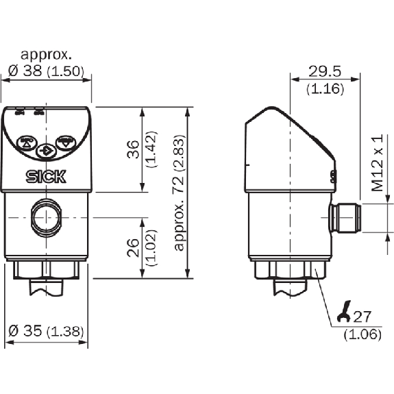 Capteur de pression 0 .. 6 bar, IOL, PNP/NPN, G ¼ intérieur - PBS2-RB6X0SG2SS0LMA0Z Capteur de pression 0 .. 6 bar, IOL, PNP/NPN, G ¼ intérieur - PBS2-RB6X0SG2SS0LMA0Z-Lire la description