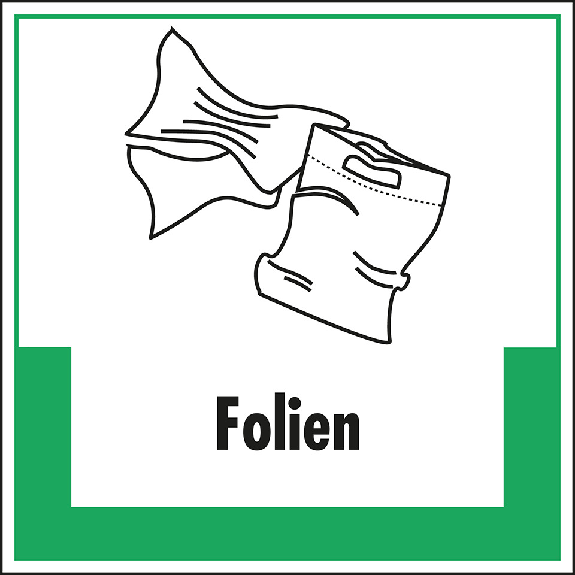 Abfallkennzeichen Folien, mit Symbol und Text, Folie, selbstklebend, 100x100mm Abfallkennzeichen Folien, mit Symbol und Text, Folie, selbstklebend, 100x100mm-Beschreibung lesen