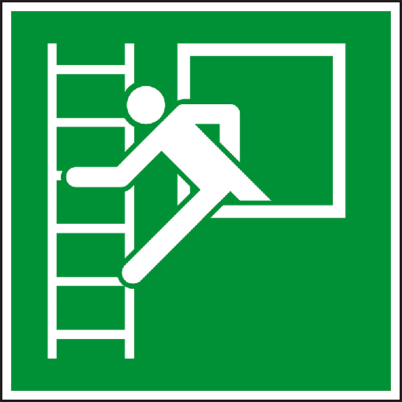 Rettungszeichen Notausstieg mit Fluchtleiter, Folie, selbstklebend, 200x200mm, ASR A1.3, DIN EN ISO 7010 E016 Rettungszeichen Notausstieg mit Fluchtleiter, Folie, selbstklebend, 200x200mm, ASR A1.3, DIN EN ISO 7010 E016-Beschreibung lesen