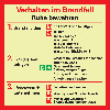 PERMALIGHT power langnachleuchtend Notfallplan Verhalten im Brandfall, Kunststoff, 200x200mm