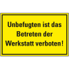 Zufahrts- und Zutrittsschild, Unbefugten ist das Betreten der.., Folie, 300x200mm