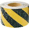 Antirutsch-Warnmarkierung, R13, schwarz/gelb, selbstklebend, 100mm, 18,3m/RO, ASR A1.5