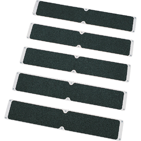 Platte, mit 3M Safety-Walk-Antirutschbelag, schwarz, Aluminium, 1000x114mm, Rutschhemmung R13, ASR A1.5-Beschreibung lesen