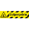 Antirutschbelag Stolpergefahr, R10, gelb/schwarz, selbstklebend, 200x800mm, DIN EN ISO 7010 W007, ASR A1.5