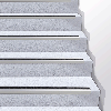 Antirutsch-Treppenkantenprofil, R10, gelb/schwarz, AL, schraubbar, 1000x31x53mm