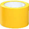 Bodenmarkierungsband Standard, gelb, PVC-Folie, 75mm, 33m/Rolle